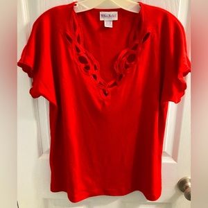 Scalloped Neckline Tee